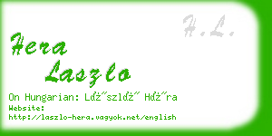 hera laszlo business card
